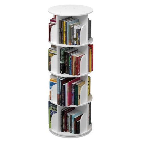 4 Tier 360° Rotating Stackable Shelves Bookshelf Organizer - Toytexx 4 Tier 360° Rotating Stackable Shelves Bookshelf Organizer - Toytexx
